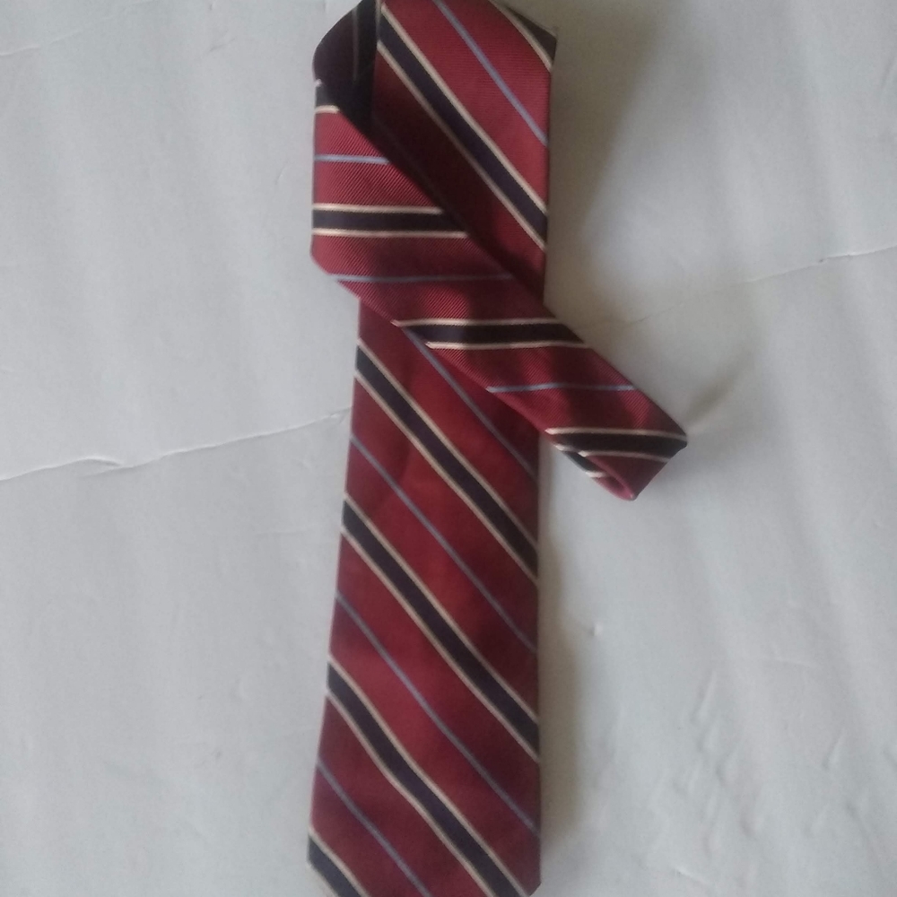 Tommy Hilfiger Men Tie Red Blue